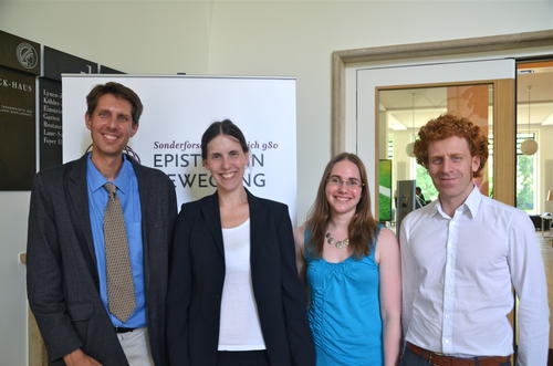 Prof. Dr. Gyburg Uhlmann, Prof. Dr. Edward Watts, Sandra Erker und Dr. Christian Vogel