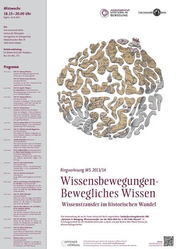 Ringvorlesung "Wissensbewegungen - Bewegliches Wissen"